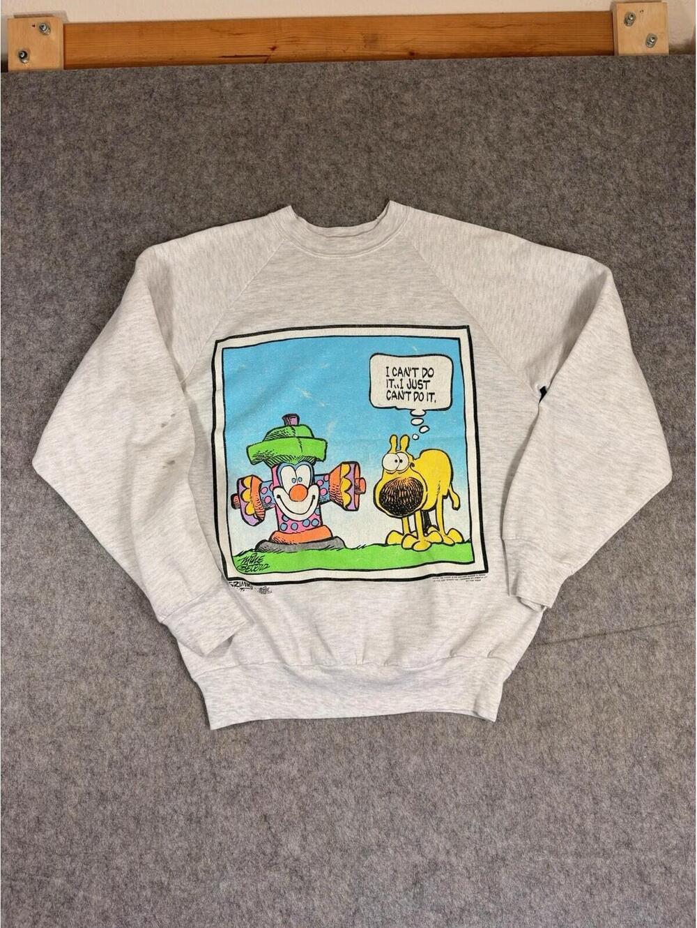 Vintage Mother Goose Grimm Comic Strip Sweatshirt Medium Humor Parody